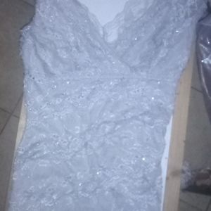 Gauzy, layered laced gatsby style dress